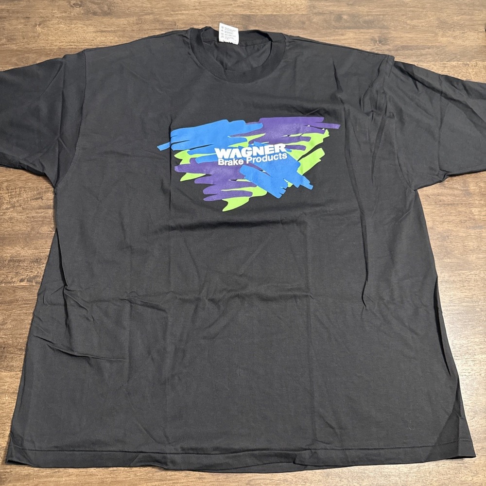 VTG Wagner Brakes T-Shirt Adult XXL Graphic Short Sleeve Mens Deadstock 80's